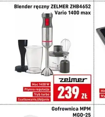 Neopunkt Blender ręczny ZELMER ZHB4652 Vario 1400 max oferta