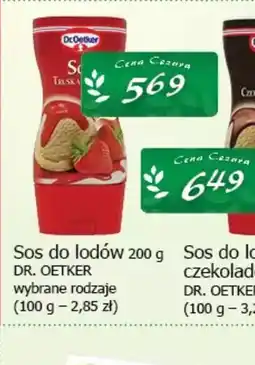 Cezar Delikatesy Sos do lodów Dr. Oetker oferta
