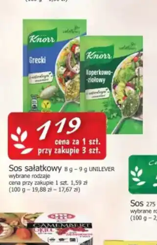 Cezar Delikatesy Sos sałatkowy Knorr oferta