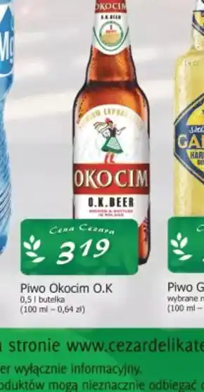 Cezar Delikatesy Piwo Okocim O.K. oferta