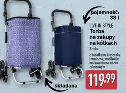 ALDI Torba na zakupy na kółkach oferta