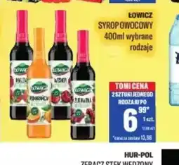 TomiMarkt Lowicz syrop owocowy oferta