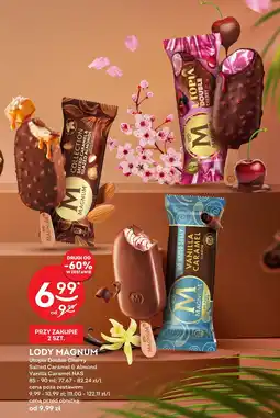 Żabka Lody Magnum Utopia Double Cherry, Salted Caramel & Almond, Vanilla Caramel NAS 85-90 ml oferta