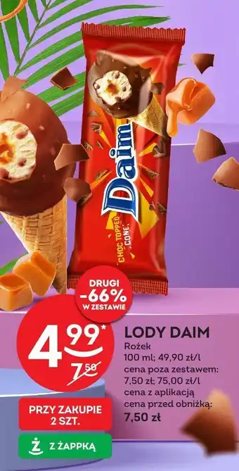 Żabka Lody Daim Rożek 100 ml oferta