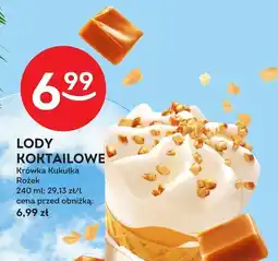 Żabka Lody Koral Rożek Koktajlowy Krówka Kukulka 240 ml oferta
