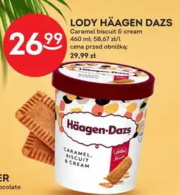 Żabka Lody häagen dazs caramel biscuit & cream 460ml oferta