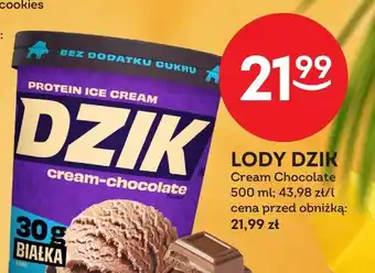 Żabka Lody dzik cream chocolate 500ml oferta