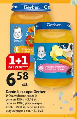 Auchan Schab z warzywami i suszonymi śliwkami Gerber oferta