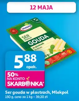 Auchan Ser żółty gouda plastry oferta