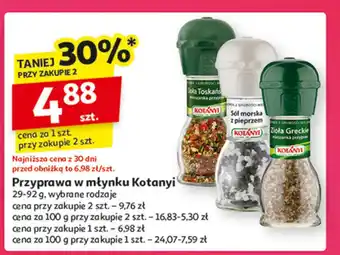 Auchan Zioła toskańskie Kotanyi oferta