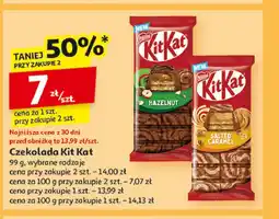 Auchan Czekolada salted caramel Kitkat oferta