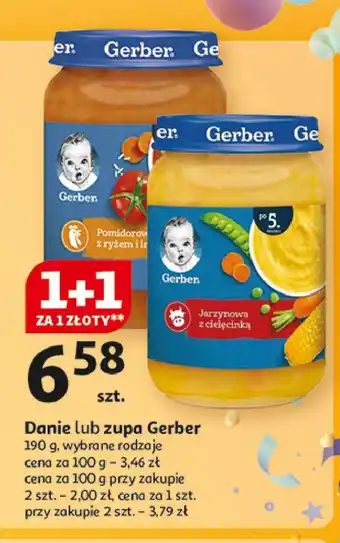 Auchan Zupka jarzynowa z cielęciną Gerber oferta