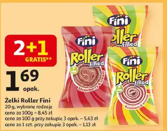 Auchan Pasek żelowy roller Fini oferta