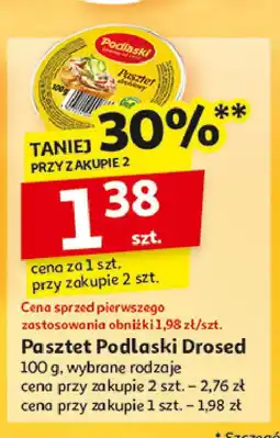 Auchan Pasztet drobiowy Drosed podlaski oferta