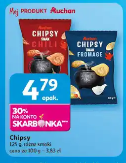 Auchan Chipsy fromage Auchan różnorodne (logo czerwone) oferta