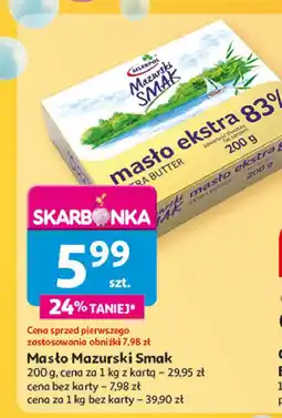 Auchan Masło ekstra Mlekpol mazurski smak oferta