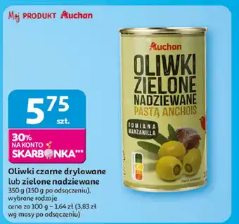 Auchan Oliwki zielone nadziewane pastą anchois Auchan oferta