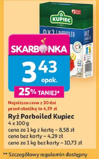 Auchan Ryż parboiled Kupiec oferta