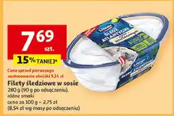 Auchan Śledź atlantycki w sosie śmietanowym Lisner oferta