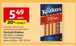 Auchan Parówki z szynki Krakus animex oferta