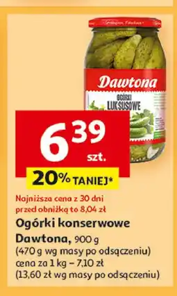Auchan Ogórki luksusowe Dawtona oferta