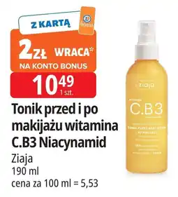 E.Leclerc Tonik przed makijażem i po makijażu Ziaja C.b3 oferta