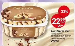 Żabka Lody Carte D'or wanilia, tiramisu 825-1000ml oferta