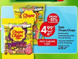 Żabka Żelki Chupa Chups kwaśne paski, kwaśne bomby, pinkis 90g oferta