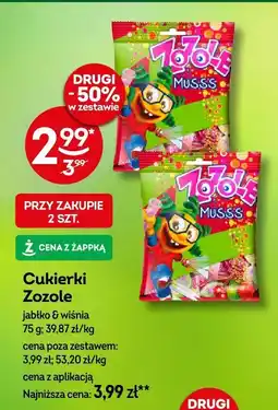 Żabka Cukierki Zozole jabłko & wiśnia 75g oferta