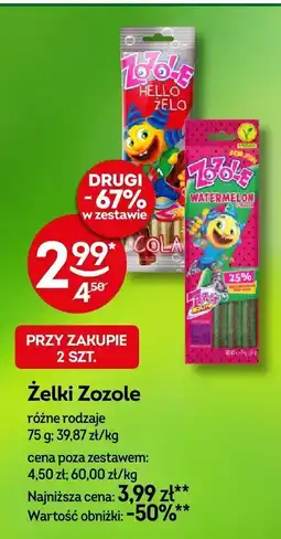 Żabka Żelki Zozole różne rodzaje 75g oferta