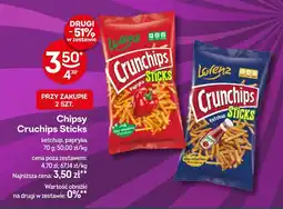 Żabka Chipsy Crunchips Sticks ketchup papryka 70g Lorenz oferta