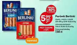 Żabka Parówki Berlinki classic, z serem, z szynki 225-250g oferta