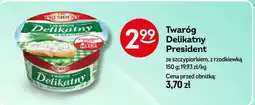 Żabka Twaróg Delikatny President 150g oferta