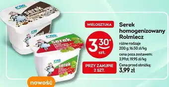 Żabka Serek homogenizowany Rolmlecz 200g oferta