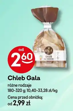 Żabka Chleb Gala różne rodzaje 180-320g oferta