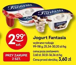Żabka Jogurt Fantasia wybrane rodzaje 99-118g oferta