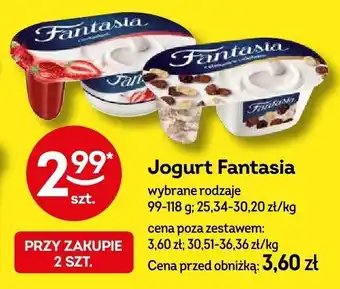 Żabka Jogurt Fantasia wybrane rodzaje 99-118g oferta