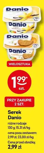 Żabka Serek Danio różne rodzaje 130g oferta