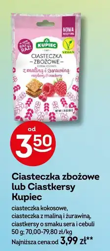 Żabka Ciasteczka zbożowe Kupiec z maliną i żurawiną 50g oferta