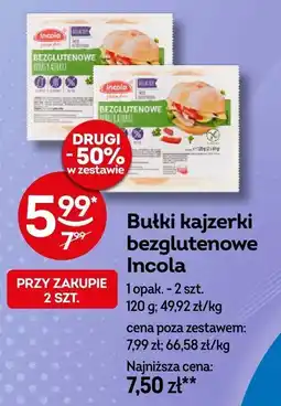 Żabka Bułki kajzerki bezglutenowe Incola oferta