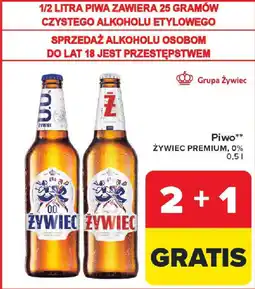 Carrefour Piwo ŻYWIEC PREMIUM, 0% oferta