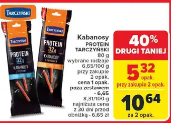 Carrefour Kabanosy PROTEIN TARCZYŃSKI oferta