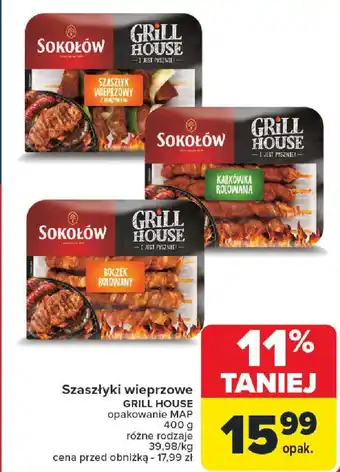 Carrefour Szaszłyki wieprzowe GRILL HOUSE oferta