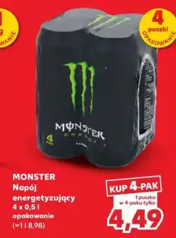 Kaufland MONSTER Napój energetyzujący 4 x 0,5 l opakowanie oferta