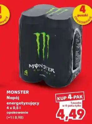 Kaufland MONSTER Napój energetyzujący 4 x 0,5 l opakowanie oferta