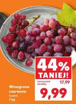 Kaufland Winogrona czerwone luzem 1 kg oferta