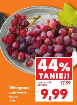 Kaufland Winogrona czerwone luzem 1 kg oferta