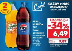 Kaufland PEPSI, MIRINDA, 7UP Napój gazowany różne rodzaje 2 l butelka oferta