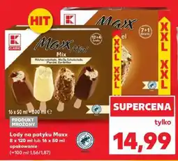 Kaufland Lody na patyku Maxx oferta