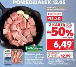 Kaufland Mięso na gulasz z szynki wieprzowej 500 g opakowanie oferta